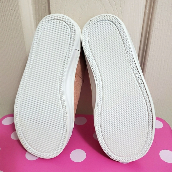 NWOT Old Navy Pink Suede Velcro Sneakers - Picture 5 of 7